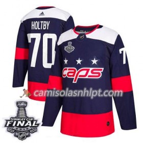 Camisola Washington Capitals Braden Holtby 70 2018 Stanley Cup Final Patch Adidas Stadium Series Authentic - Homem